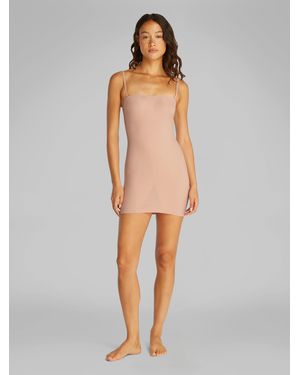 Calvin Klein Shapewear – figurformendes trägerkleid aus festem, nicht verrutschendem stretchmaterial - Weiß