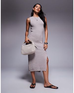 River Island – midikleid aus häkelstoff - Lila
