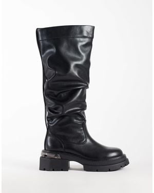 Buffalo Vanta Pull-on High Boots - Black