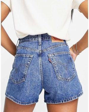 Levi's High Waisted Mom Short - Blue