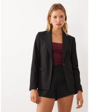Mango Boreal Tailored Blazer - Black