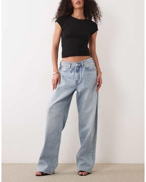 GOOD AMERICAN Good 90's High Waist Straight Leg Jeans - Blue