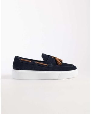ASOS Tassel Loafers With Cupsole - Blue