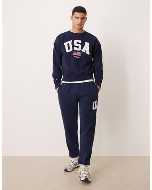Polo Ralph Lauren Team Usa Unisex Side Logo joggers - Blue