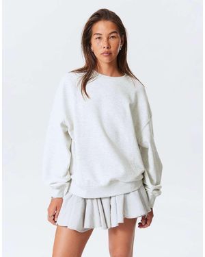 Weekday Sudadera De Corte Holgado Extragrande De - Blanco