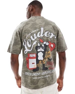 Hollister Boxy Pet Motif T-shirt - Grey