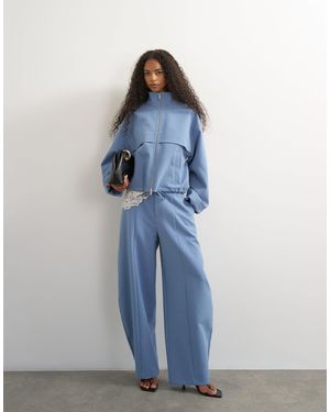 TOPSHOP Co-ord barrel-leg-hose - Blau