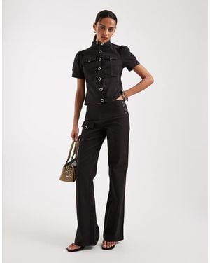 Motel Co-ord Alora Pocket Detail Trouser - Brown