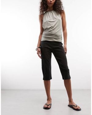 Daisy Street Low Rise Capri's - Black
