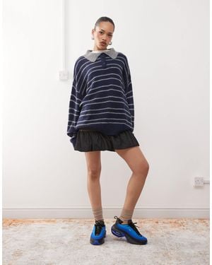 Lioness – gestrickter rugby-pullover - Blau