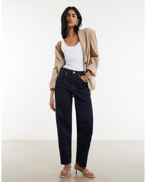 River Island Barrel Leg Jeans - Blue