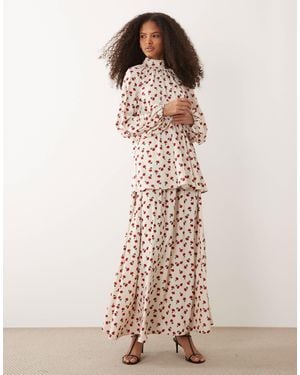 Iyal Floaty Maxi Skirt Co-ord - Multicolor