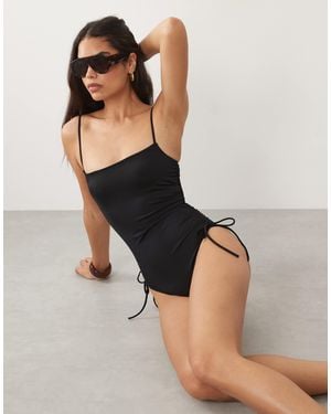 ASOS – revenge mondello – badeanzug - Schwarz