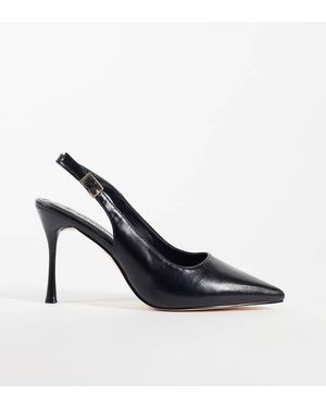 SEQWL Wide Fit Seqwl Schoenen Met Brede Pasvorm, Slingback, Puntige Stilettohak - Blauw