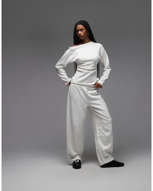 ASOS Supersoft Extreme Barrel Leg jogger - Gray