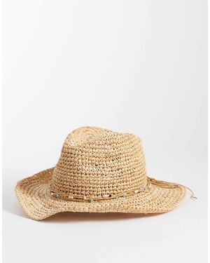Accessorize – stroh-cowboyhut - Natur
