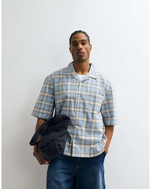 Weekday Camicia Oversize A Quadri - Blu