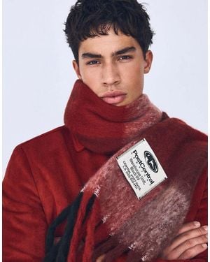 Bershka Check Scarf - Red
