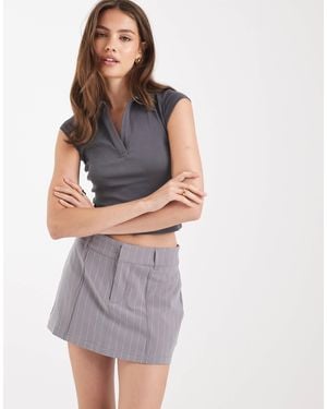 Cotton On Luis Suiting Mini Skirt - Gray