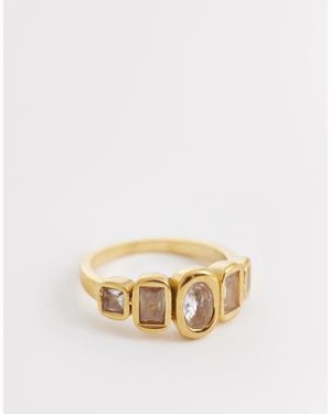 Kaiia Exclusivité - - bague en acier inoxydable avec pierres variées - Neutre