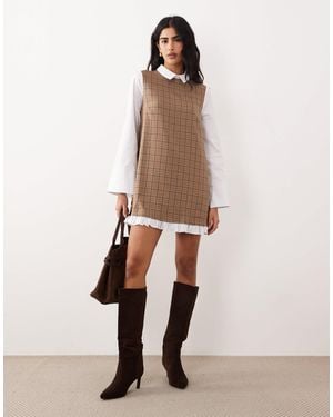 ASOS Mini Shirt Dress - Natural