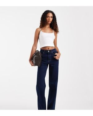 ONLY Jeans Wide Leg A Vita Extra Alta Hannah Lavaggio Scuro - Blu