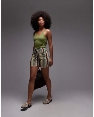 TOPSHOP Denim Editor Short - Gray