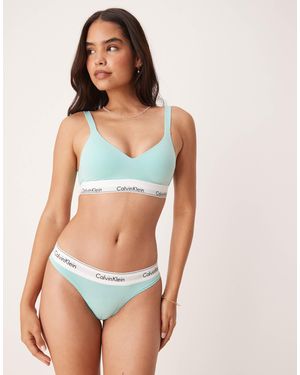 Calvin Klein – modern cotton – tanga - Blau