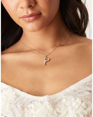 Orelia Collier en plaqué or avec pendentif homard orné - Neutre
