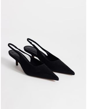 TOPSHOP Ali Slingbackpumps Met Kitten Heel - Zwart