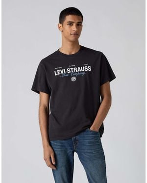 Levi's T-shirt mit lockerer passform und grafik - Schwarz