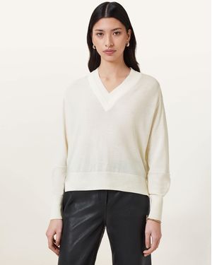 AllSaints Julieana - pull - craie - Blanc