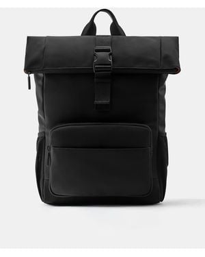 Pull&Bear Zaino Con Patta Gommata - Nero