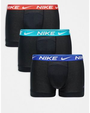 Nike Dri-fit Ultra Comfort 3 Pack Trunks - Blue