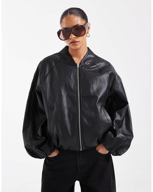 ASOS Asos design oversize-bomberjacke - Schwarz