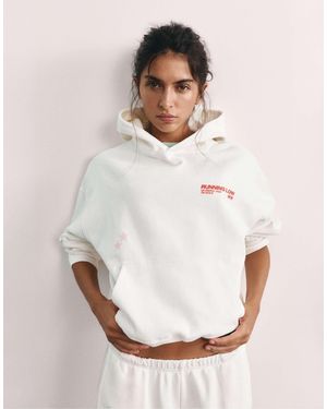 Pull&Bear Hoodie - Blanc