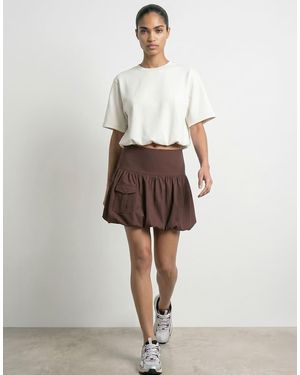 HYPEDROP Cropped T-Shirt - Wit