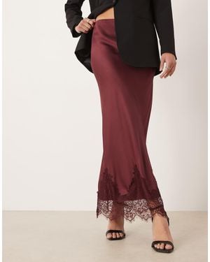 Never Fully Dressed Maeva Midaxi Skirt - Red