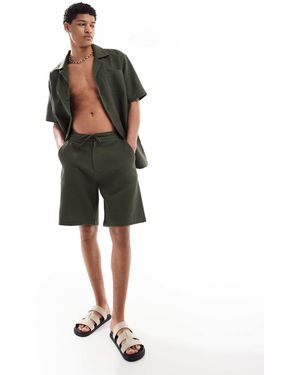 Sol Beach Waffle Beach Short - Green