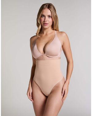 Hunkemöller String sans coutures à taille haute - beige - Neutre