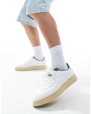 Pull&Bear Sneakers Rétro Bianche Con Dettaglio Rétro - Bianco