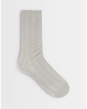 ASOS Pointelle Pattern Socks - White