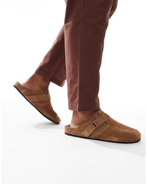 Jack & Jones Suede Mule - Brown