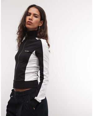 Collusion Long Sleeve Track Top - White
