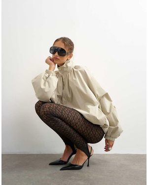 TOPSHOP Leggings De Encaje Con Estribo En - Blanco