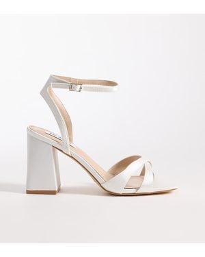 Be Mine Wide Fit Be Mine Bridal Wide Fit Eshma Block Heeled Sandals - White