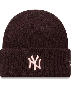 KTZ – ny yankees – strickmütze aus wollmix - Braun