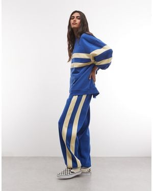 ASOS Sweatshirt mit kontrastierenden einsätzen - Blau