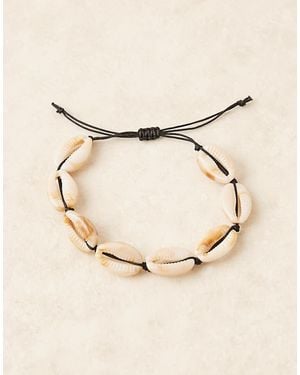 ASOS Festival Faux Shell Bracelet - Natural