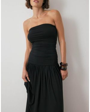 NA-KD Flowy Tube Maxi Dress - Black